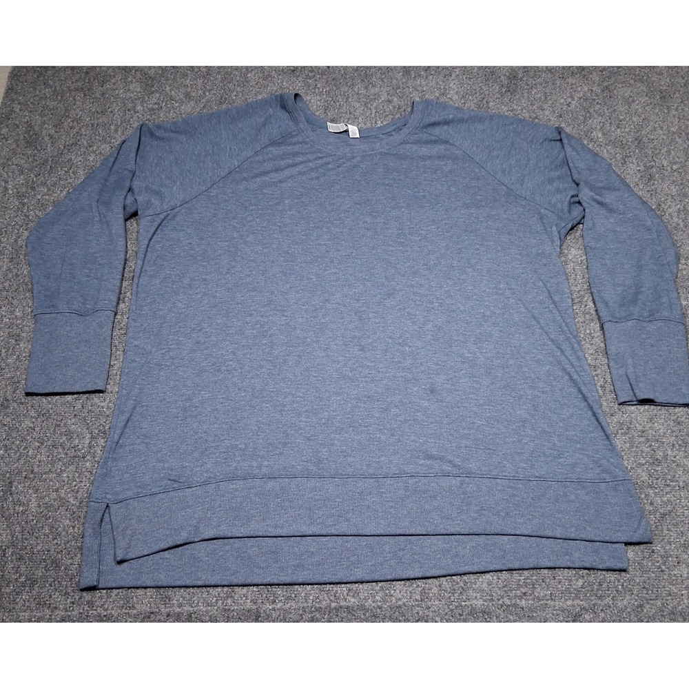 Reebok Sweatshirt Adult‎ Mans 3X Blue Pullover Over Long Sleeve Crew